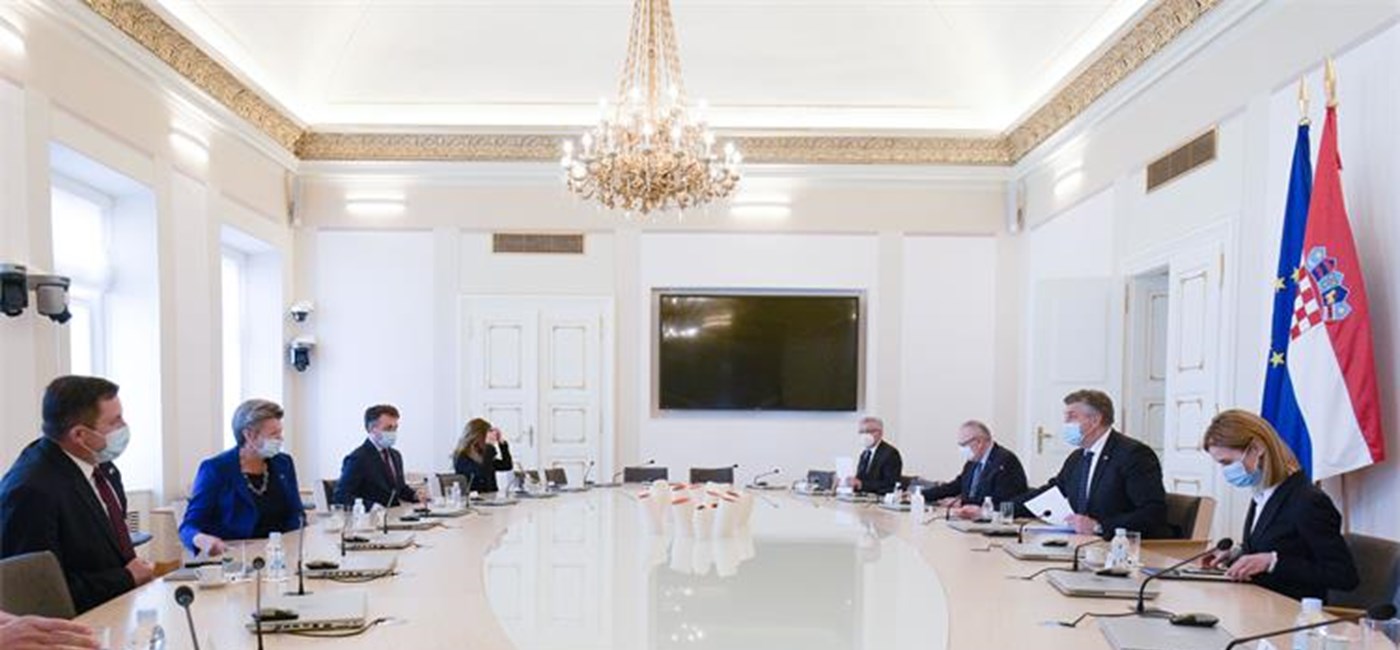 Predsjednik Vlade Plenković s povjerenicom EK Johansson